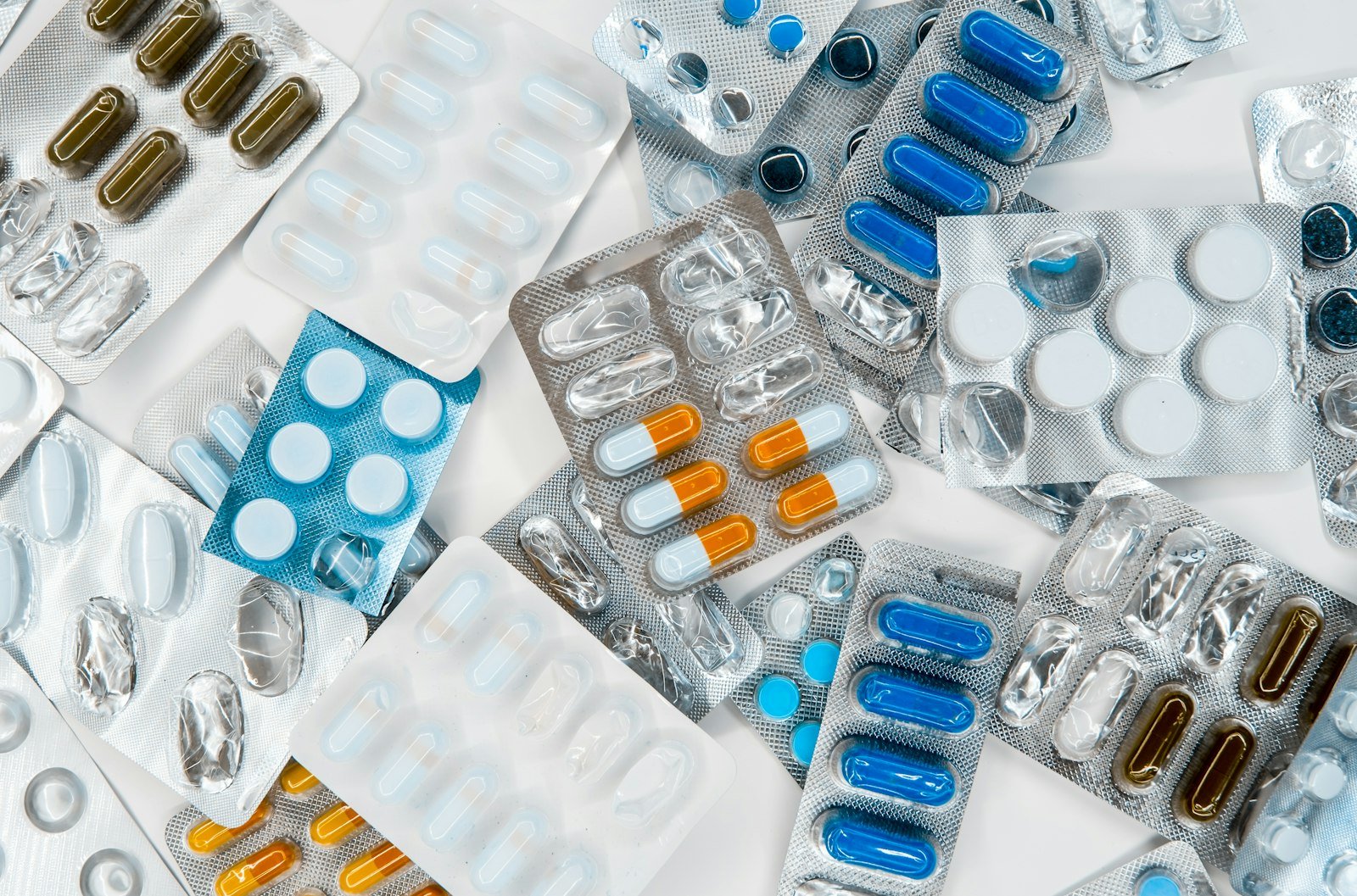 Assorted pharmaceutical blister packs